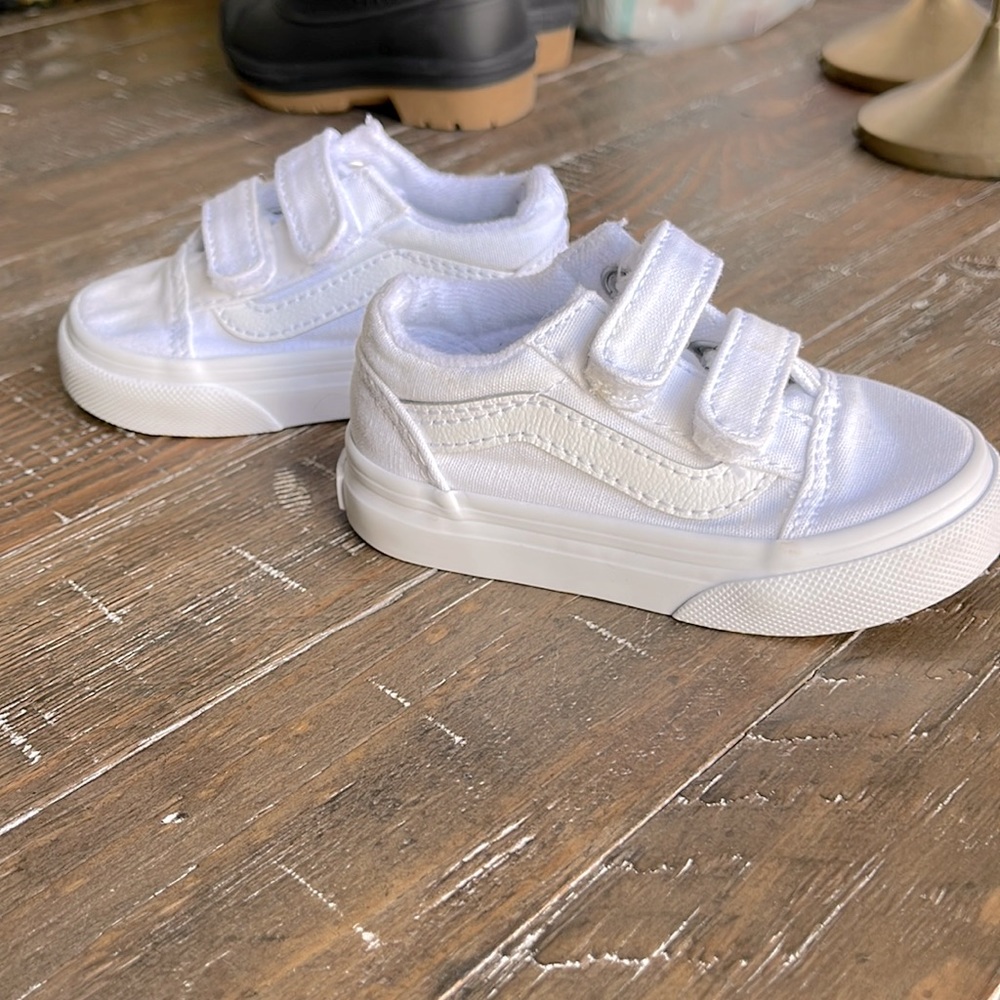 Toddler US 4.5 White Vans Shoes